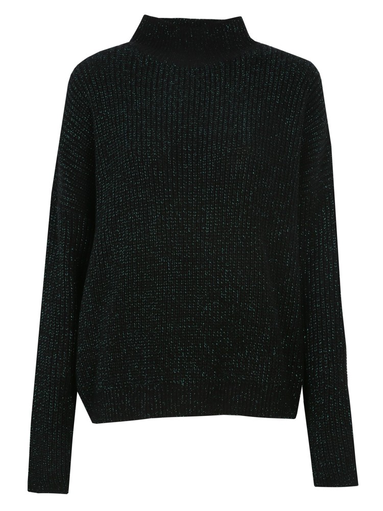 Gruby damski sweter z golfem