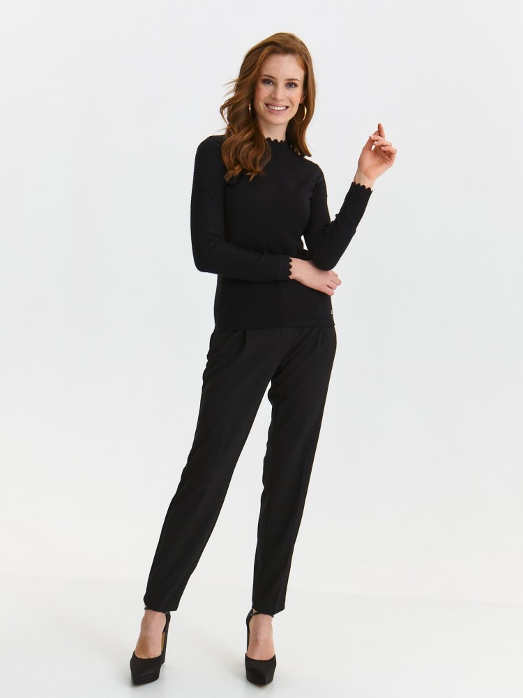 Sweter z ozdobnym półgolfem Sweter z ozdobnym półgolfem