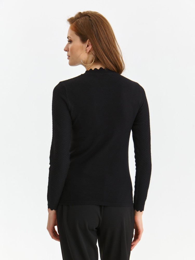 Sweter z ozdobnym półgolfem Sweter z ozdobnym półgolfem