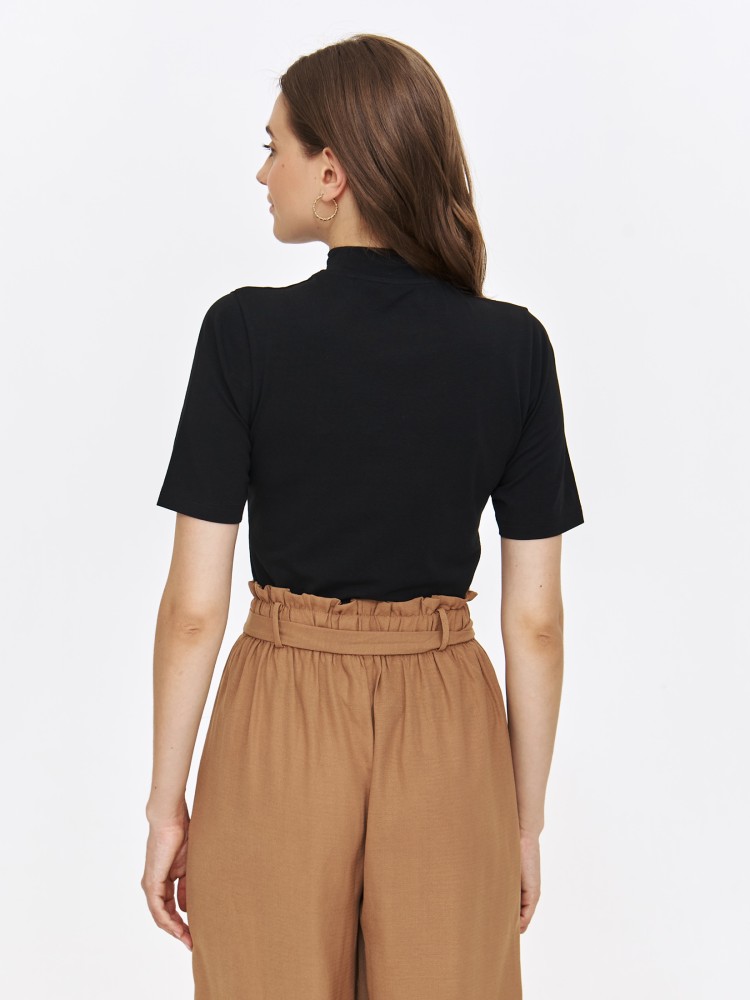 Golf z krótkim rękawem, czarny Golf z krótkim rękawem, czarny