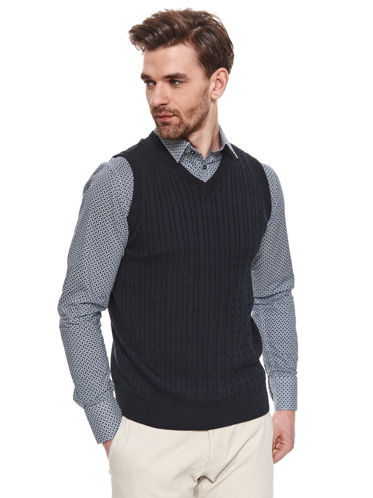 Kamizelka z przeplotami