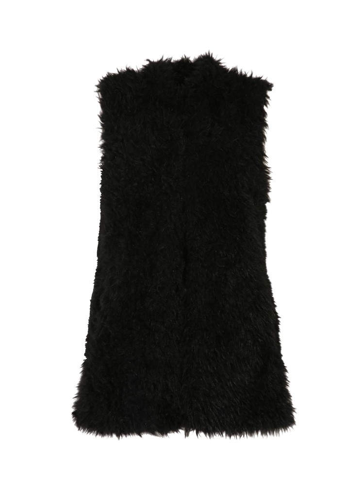 Futrzana kamizelka damska