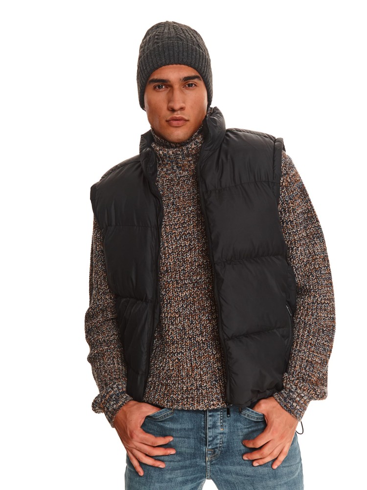 Pikowana kamizelka ze stójką