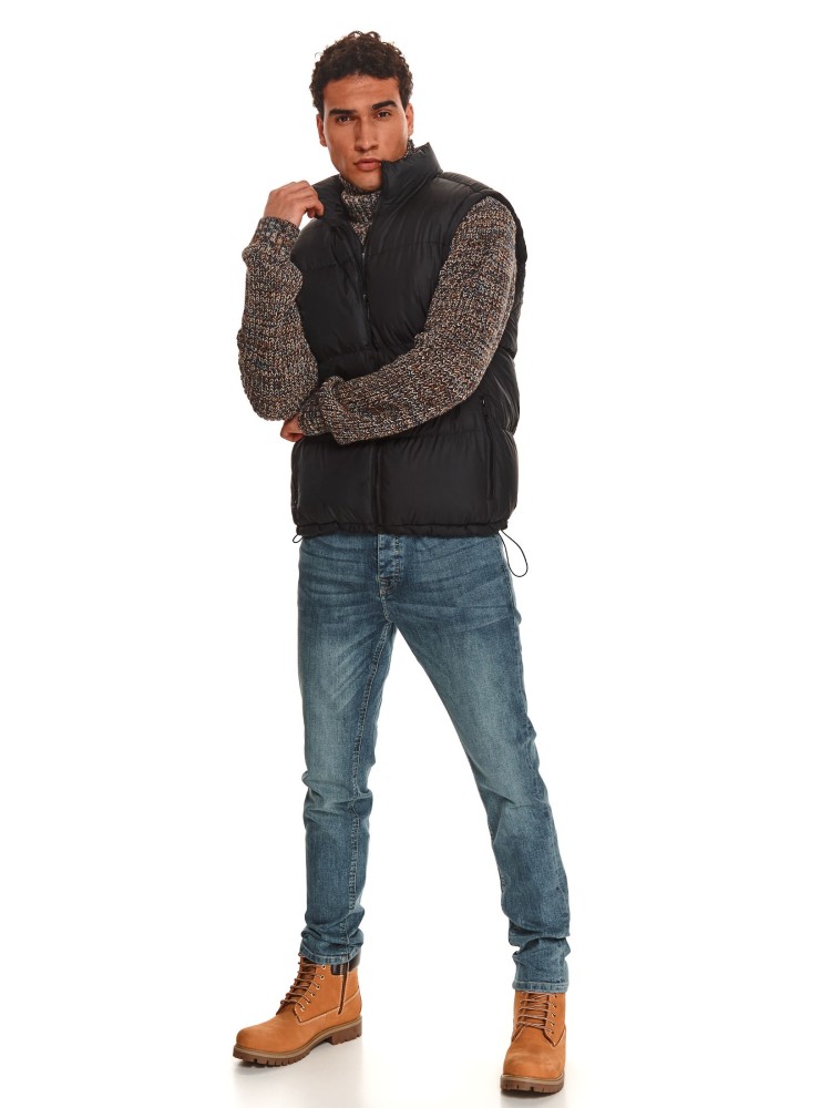 Pikowana kamizelka ze stójką