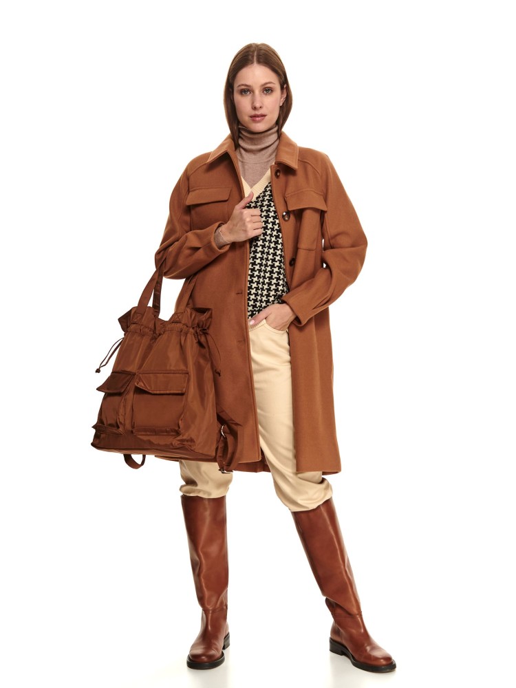 Swetrowa kamizelka w pepitkę