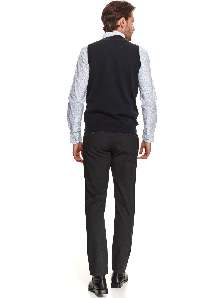 Kamizelka swetrowa z przeplotami