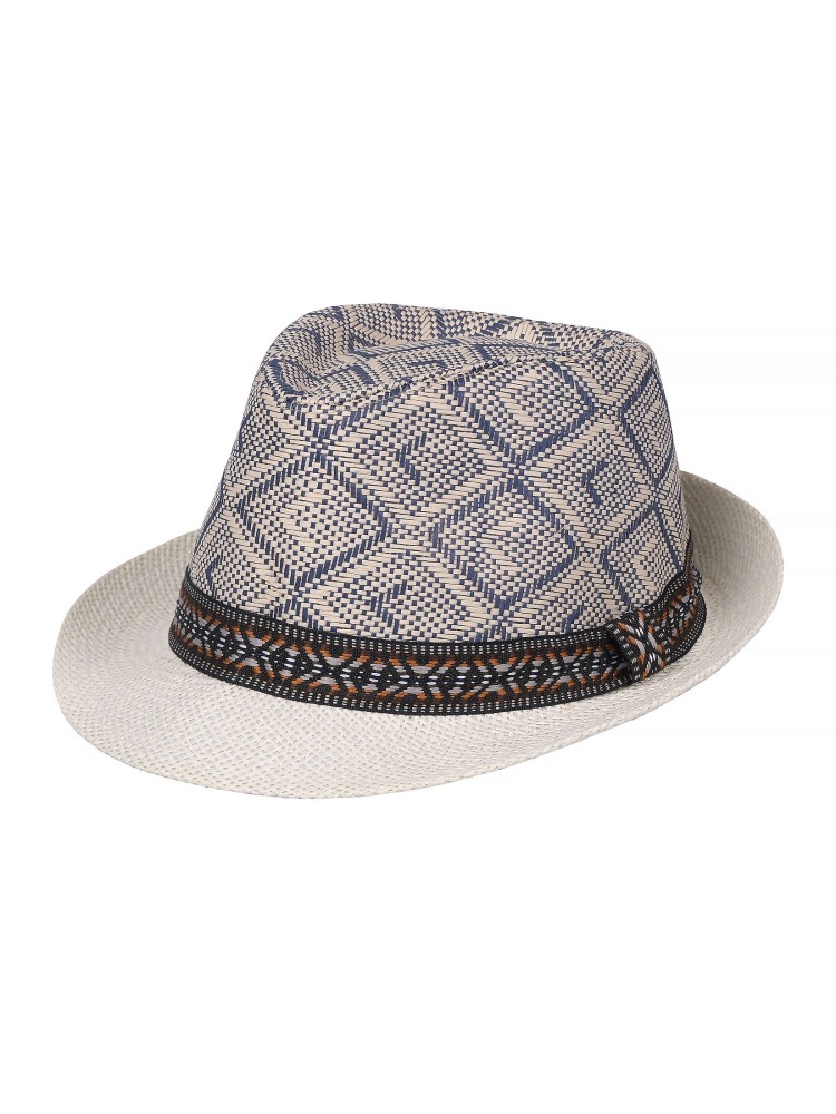 Wzorzysty kapelusz męski
