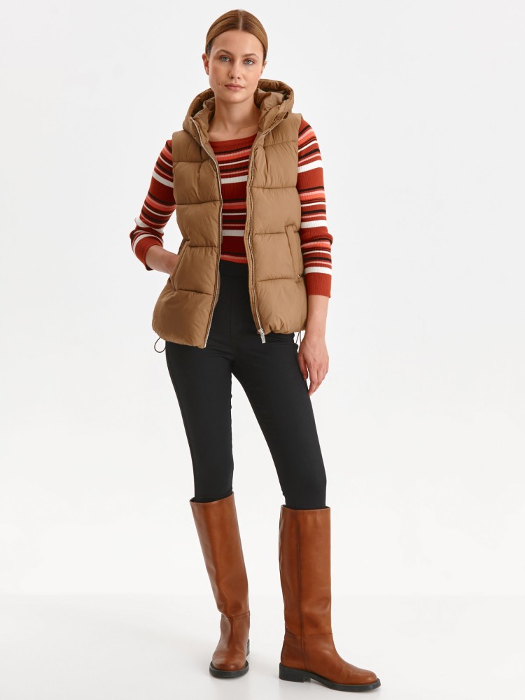 Kamizelka damska z kapturem