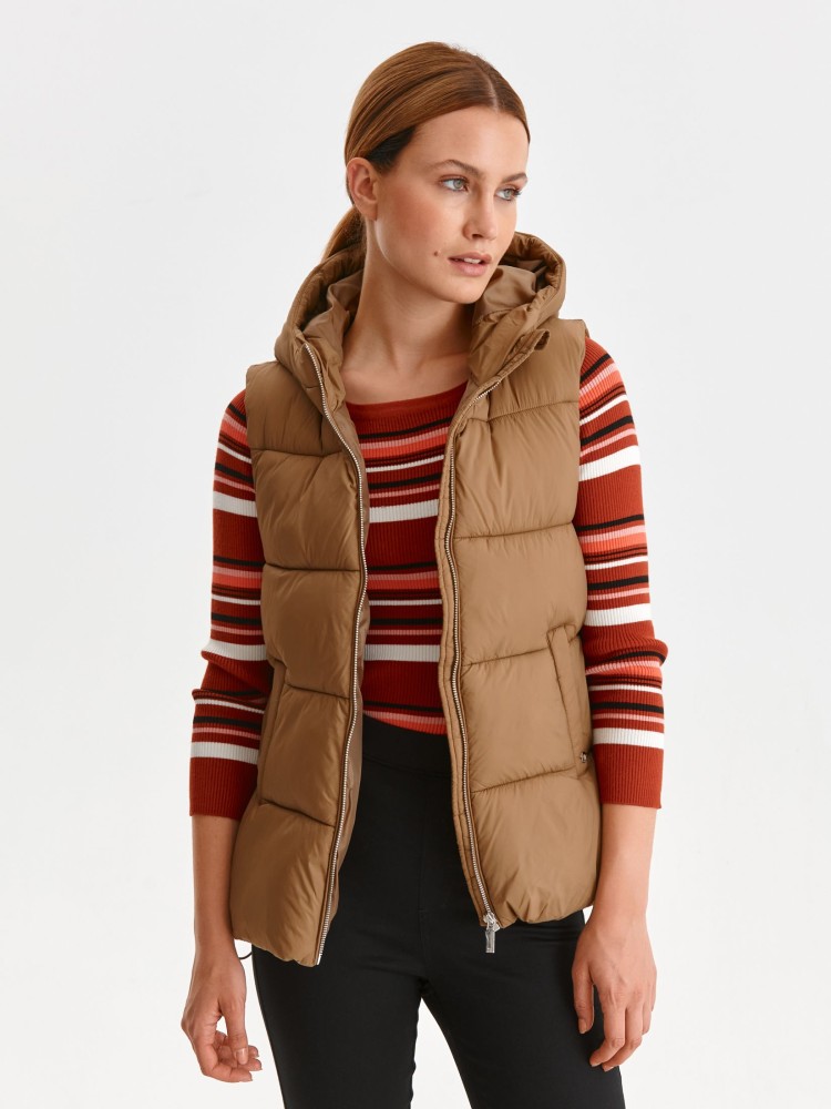 Kamizelka damska z kapturem