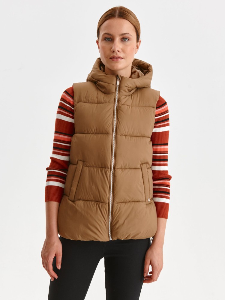 Kamizelka damska z kapturem