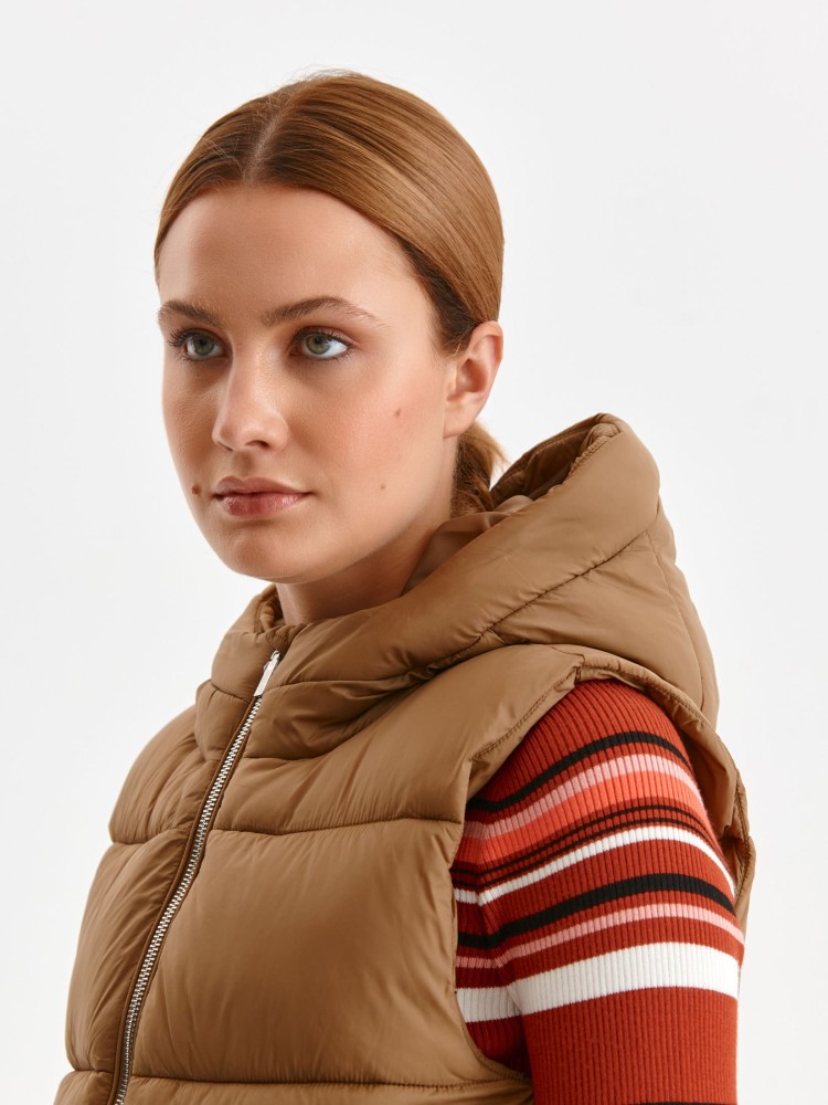 Kamizelka damska z kapturem