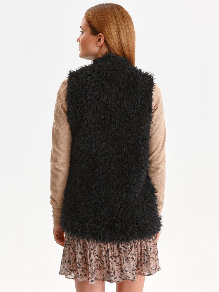 Futrzana kamizelka damska