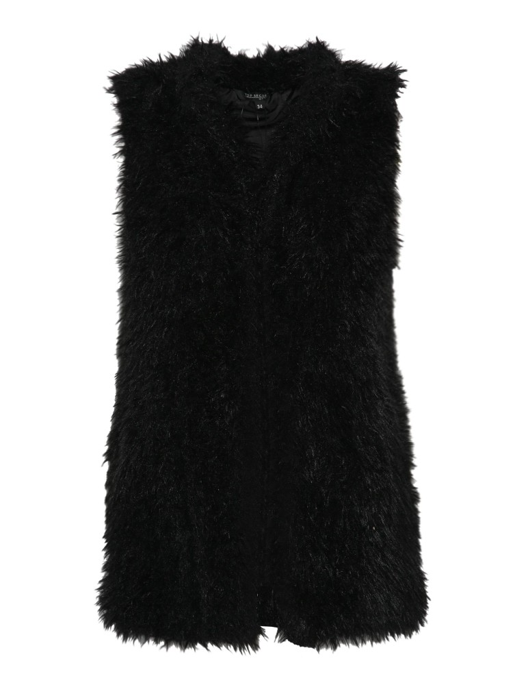 Futrzana kamizelka damska