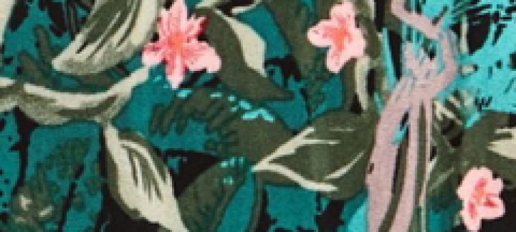 Kombinezon damski w kwiaty, z falbanami