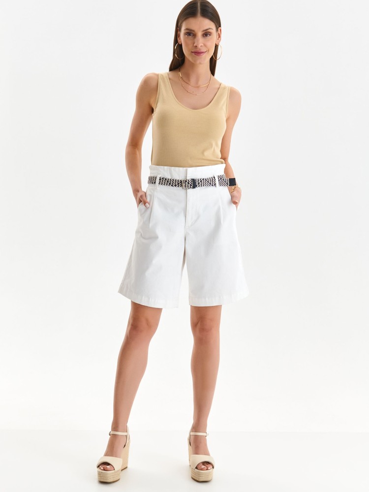 T-shirt bez rękawów w prążek