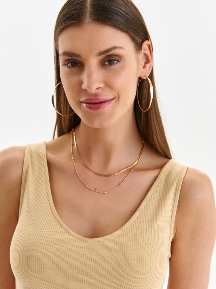 T-shirt bez rękawów w prążek