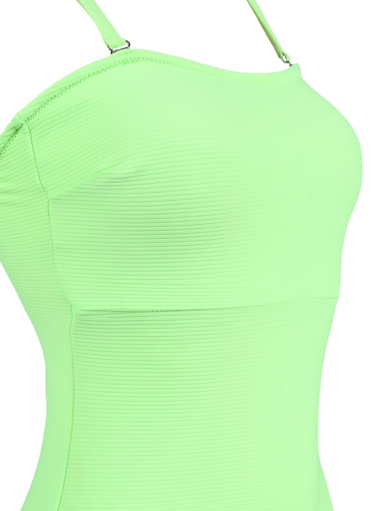 Kostium jednoczęściowy w neonowym kolorze Kostium jednoczęściowy w neonowym kolorze