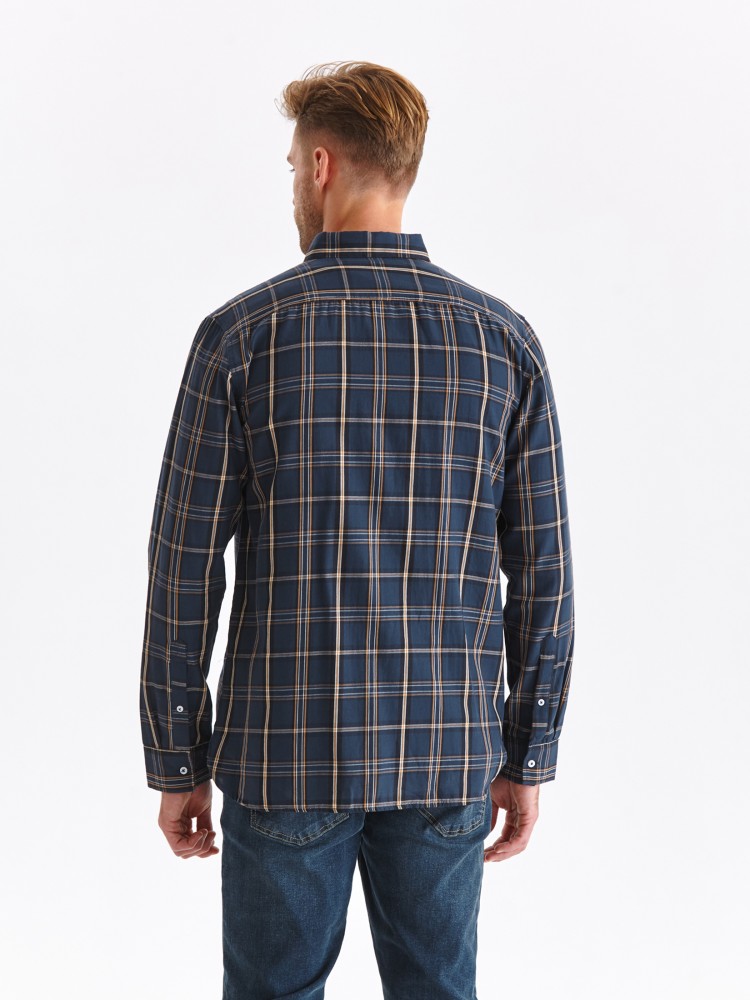 Flanelowa koszula męska w kratę