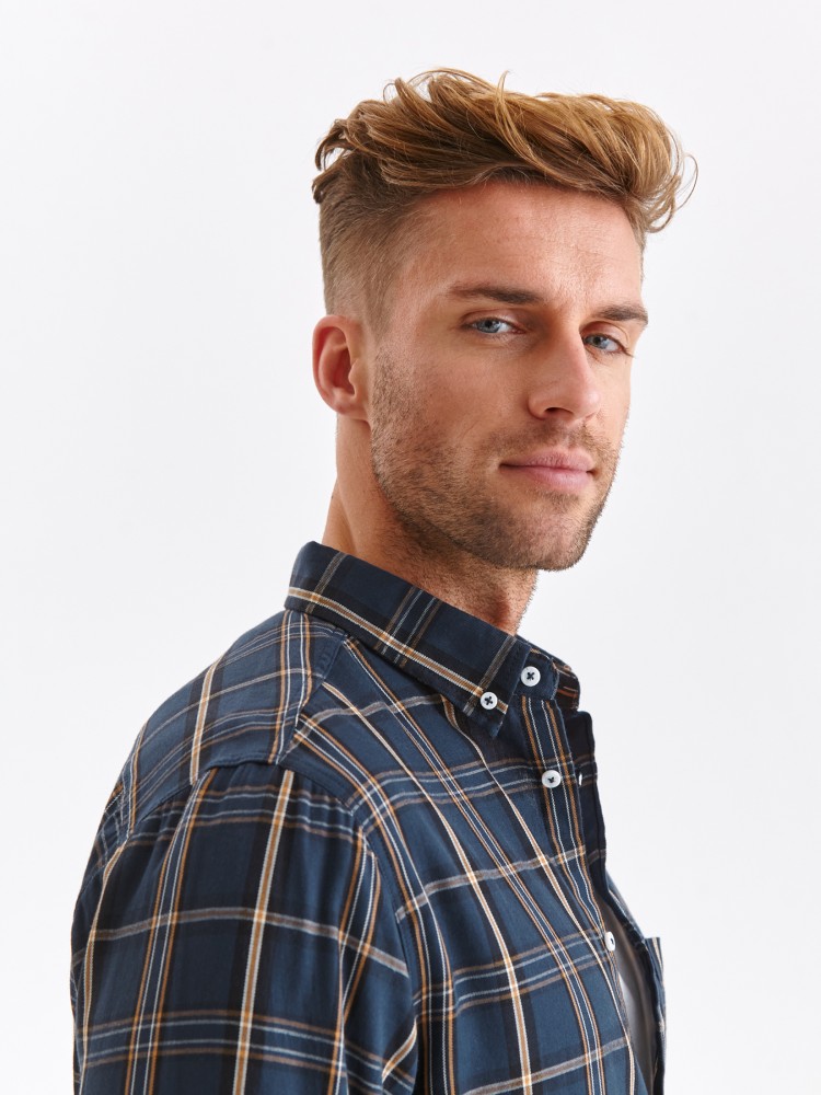 Flanelowa koszula męska w kratę