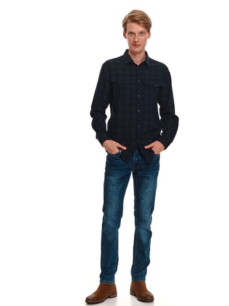 Koszula bewełniana z kieszeniami