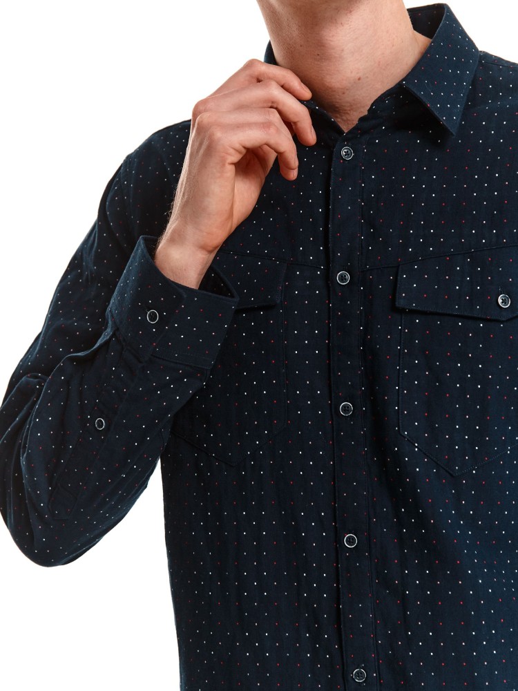 Koszula bewełniana z kieszeniami