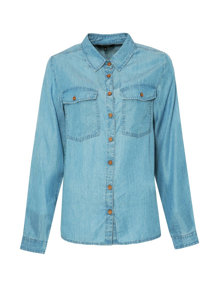 Koszula jeansowa o luźnym kroju