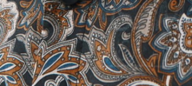 Koszula taliowana wzorzysta