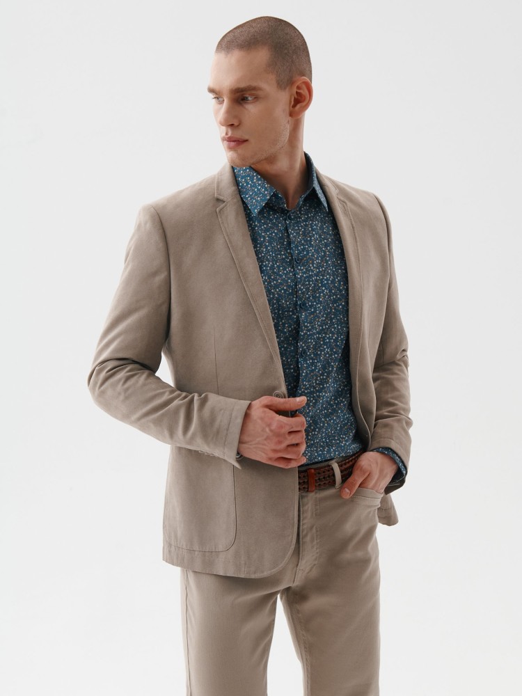 Koszula taliowana wzorzysta