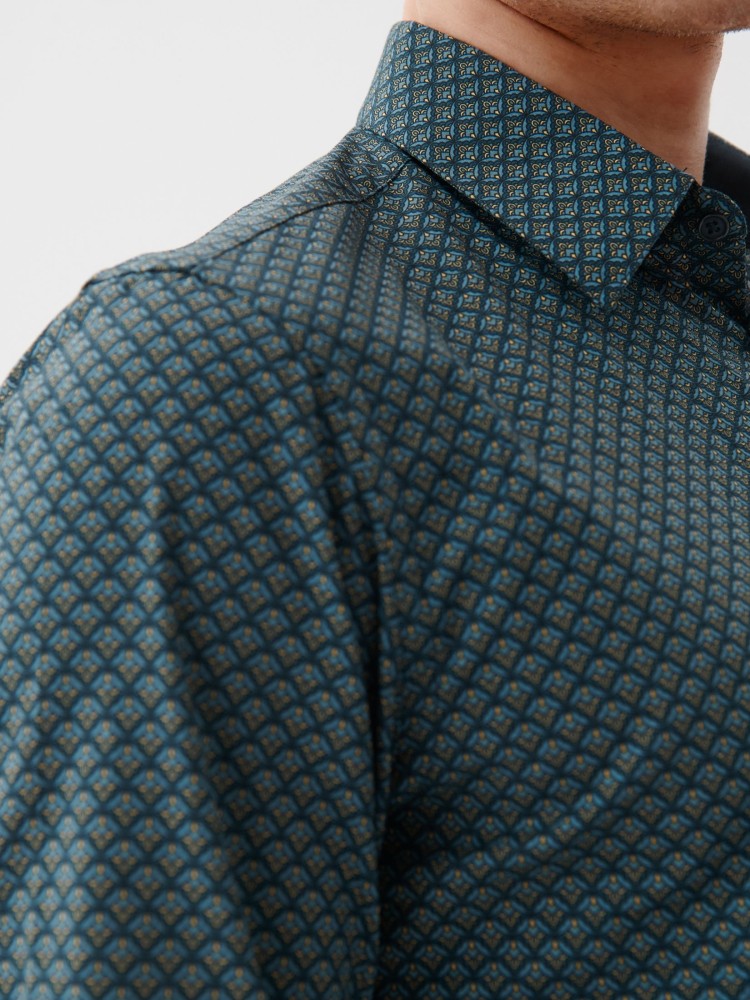 Wzorzysta koszula męska shaped fit