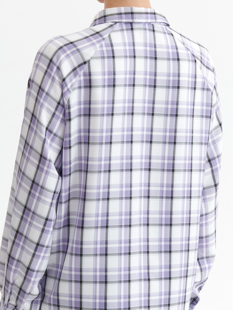 Luźna koszula w kratę