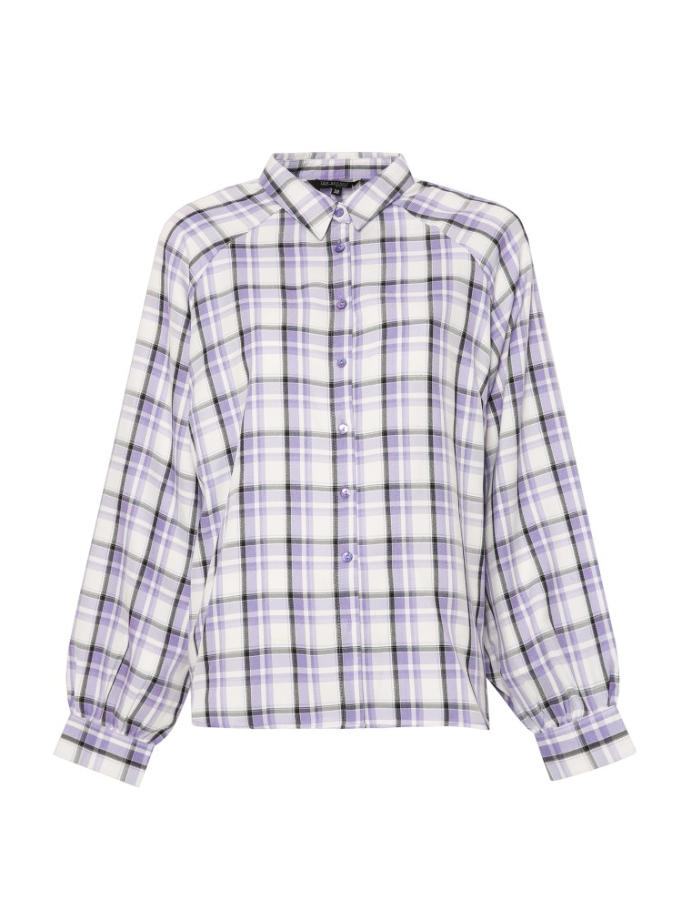 Luźna koszula w kratę