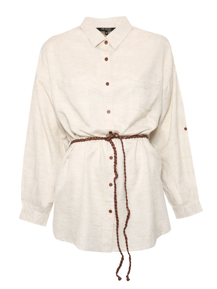 Dłuższa koszula damska oversizowa