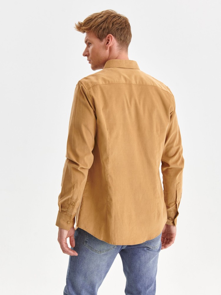 Taliowana koszula z drobnego sztruksu