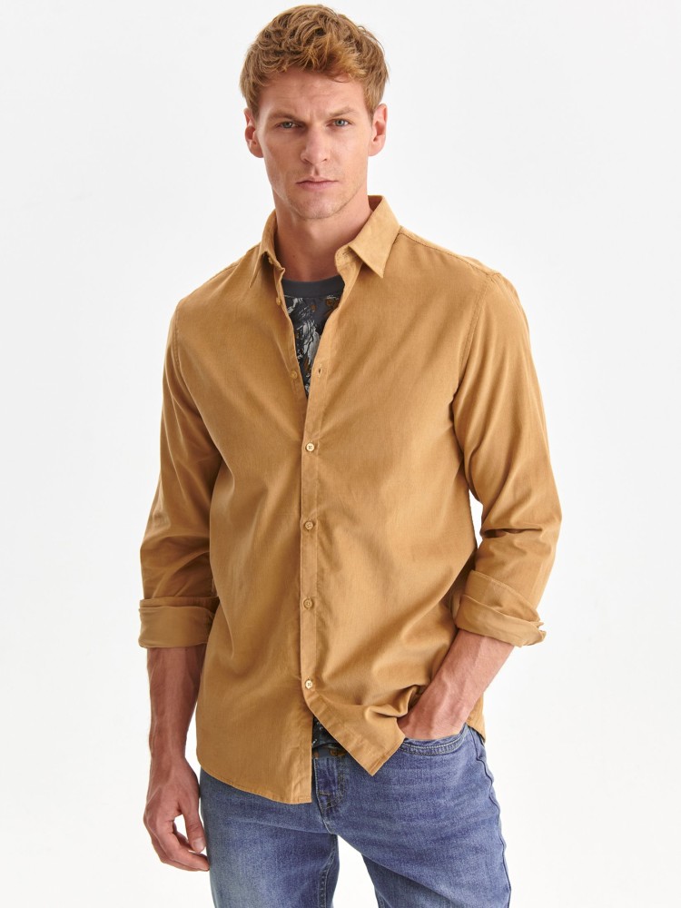 Taliowana koszula z drobnego sztruksu