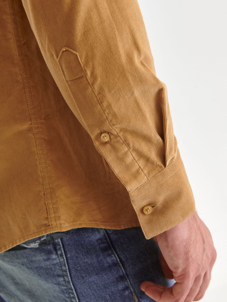 Taliowana koszula z drobnego sztruksu