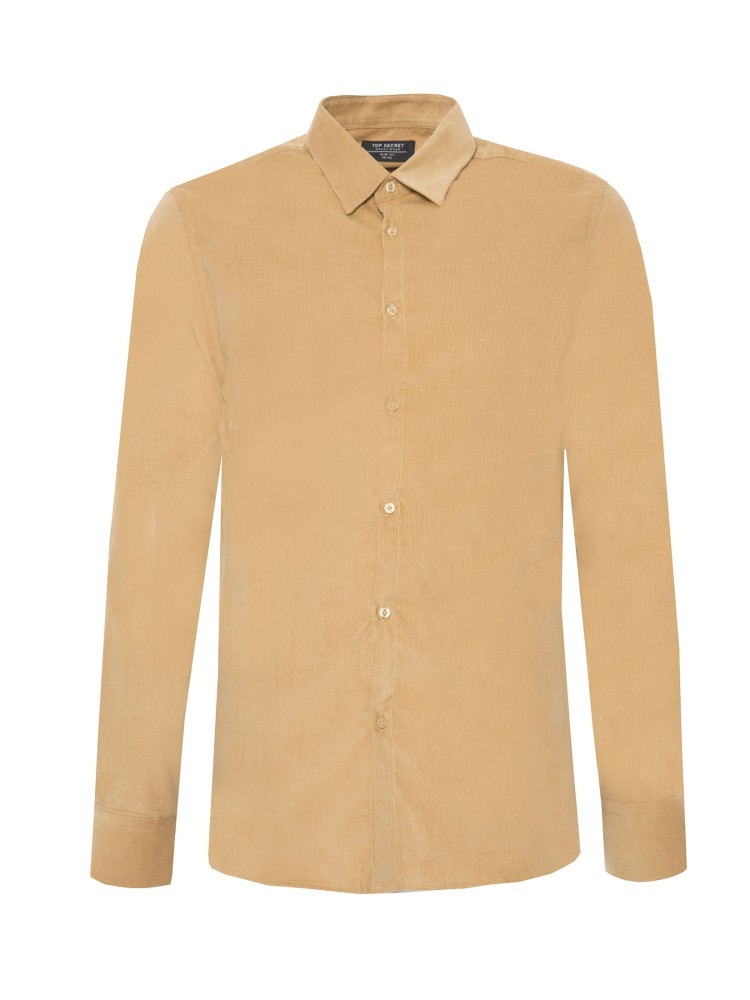 Taliowana koszula z drobnego sztruksu