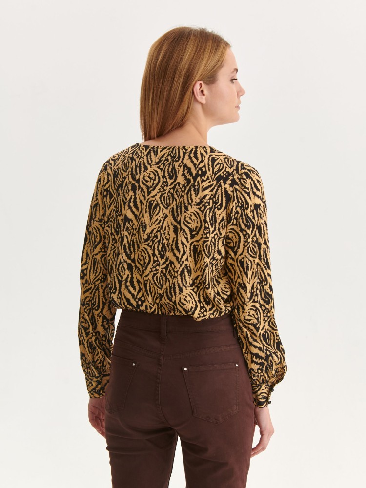 Koszula długi rękaw damska z dekoltem v Koszula długi rękaw damska z dekoltem v