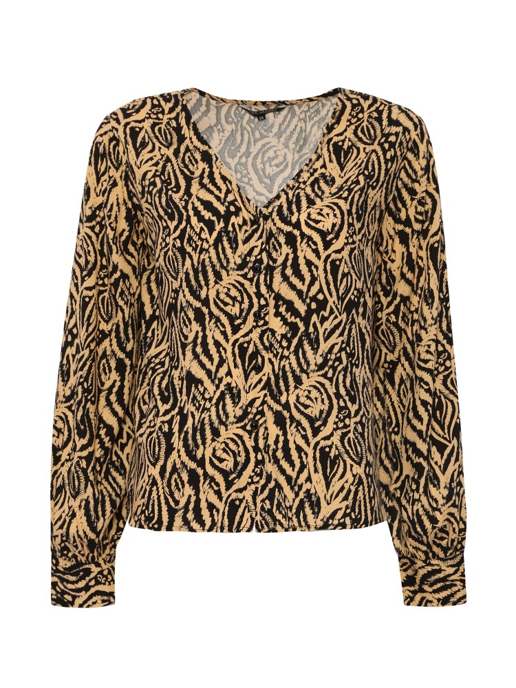 Koszula długi rękaw damska z dekoltem v Koszula długi rękaw damska z dekoltem v