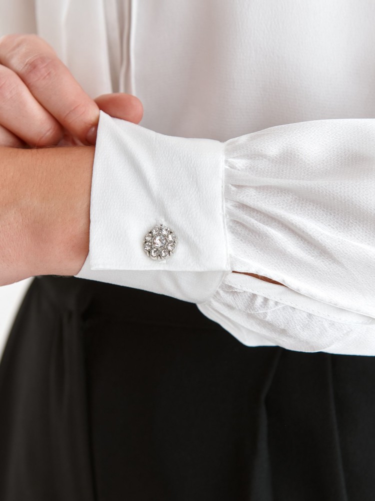 Elegancka koszula damska z wiązaniem