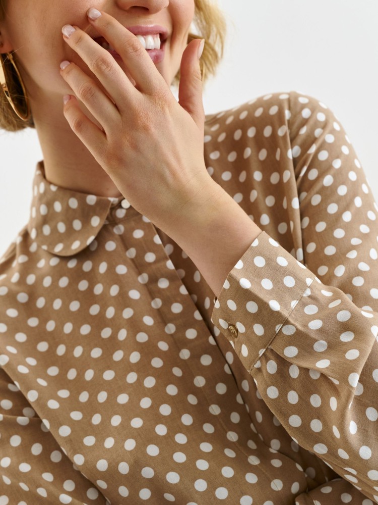 Koszula damska w groszki