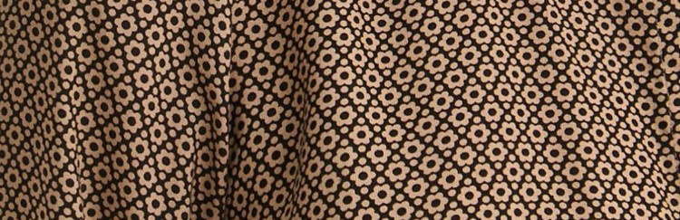 Koszula damska w retro wzór, z rękawem 3/4