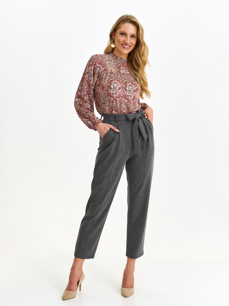 Printowana koszula z bufiastym rękawem Printowana koszula z bufiastym rękawem