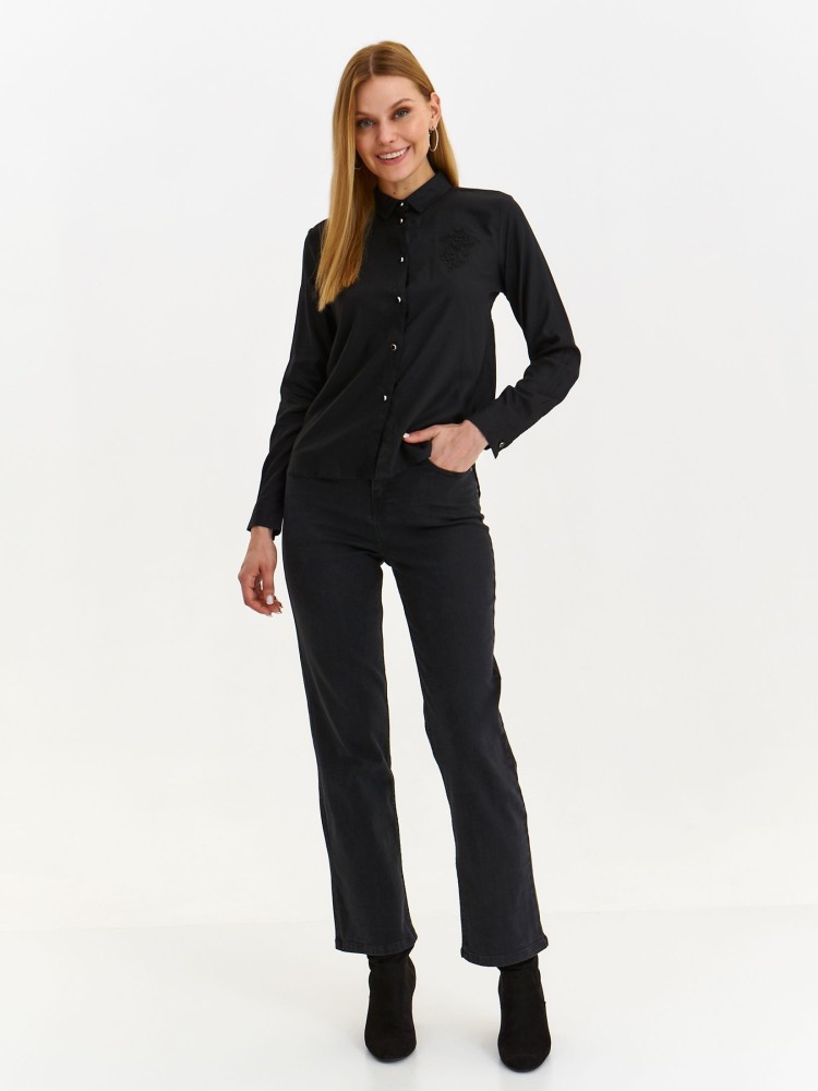 Koszula z długim rękawem i ozdobną aplikacją Koszula z długim rękawem i ozdobną aplikacją