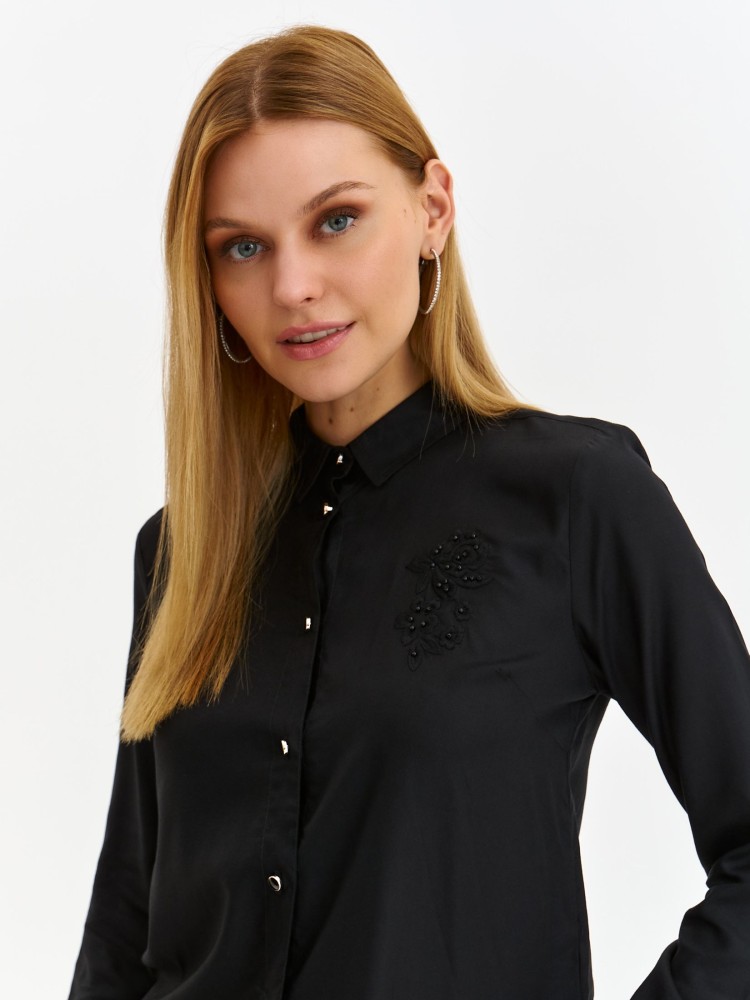 Koszula z długim rękawem i ozdobną aplikacją Koszula z długim rękawem i ozdobną aplikacją