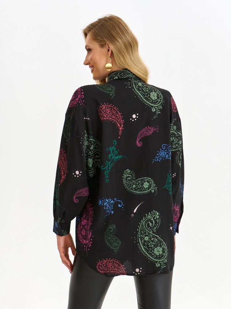 Printowana koszula z długim rękawem