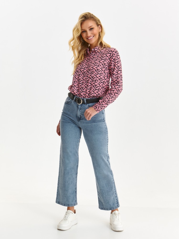 Koszula z długim rękawem w romantyczny wzór Koszula z długim rękawem w romantyczny wzór