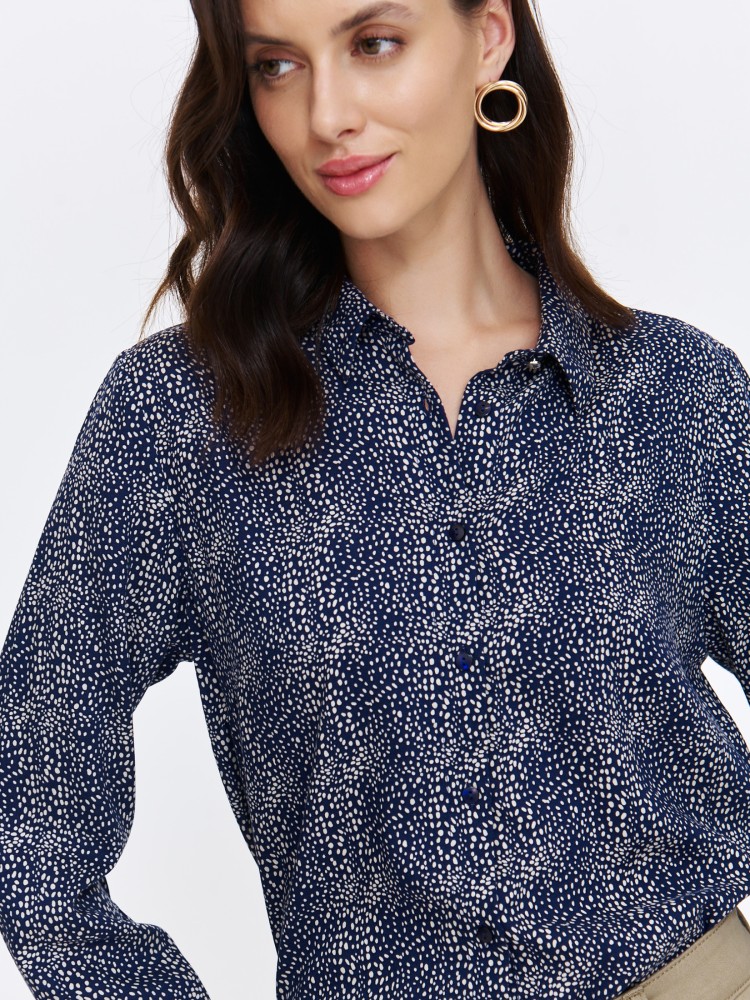 Koszula damska w drobny wzór