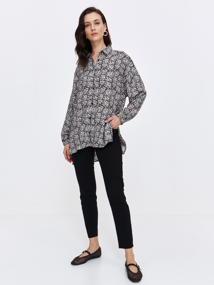 Koszula damska o dłuższym fasonie