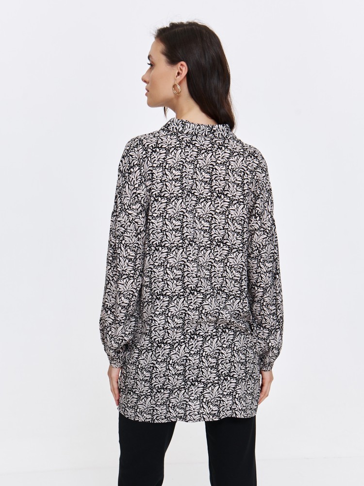 Koszula damska o dłuższym fasonie