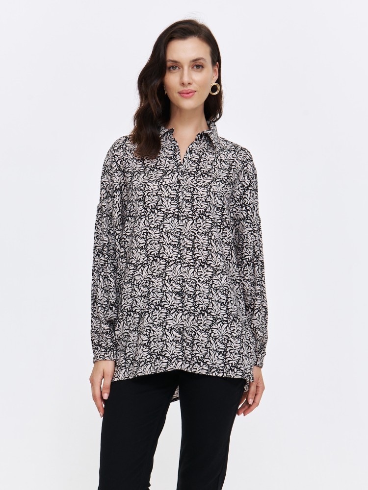 Koszula damska o dłuższym fasonie